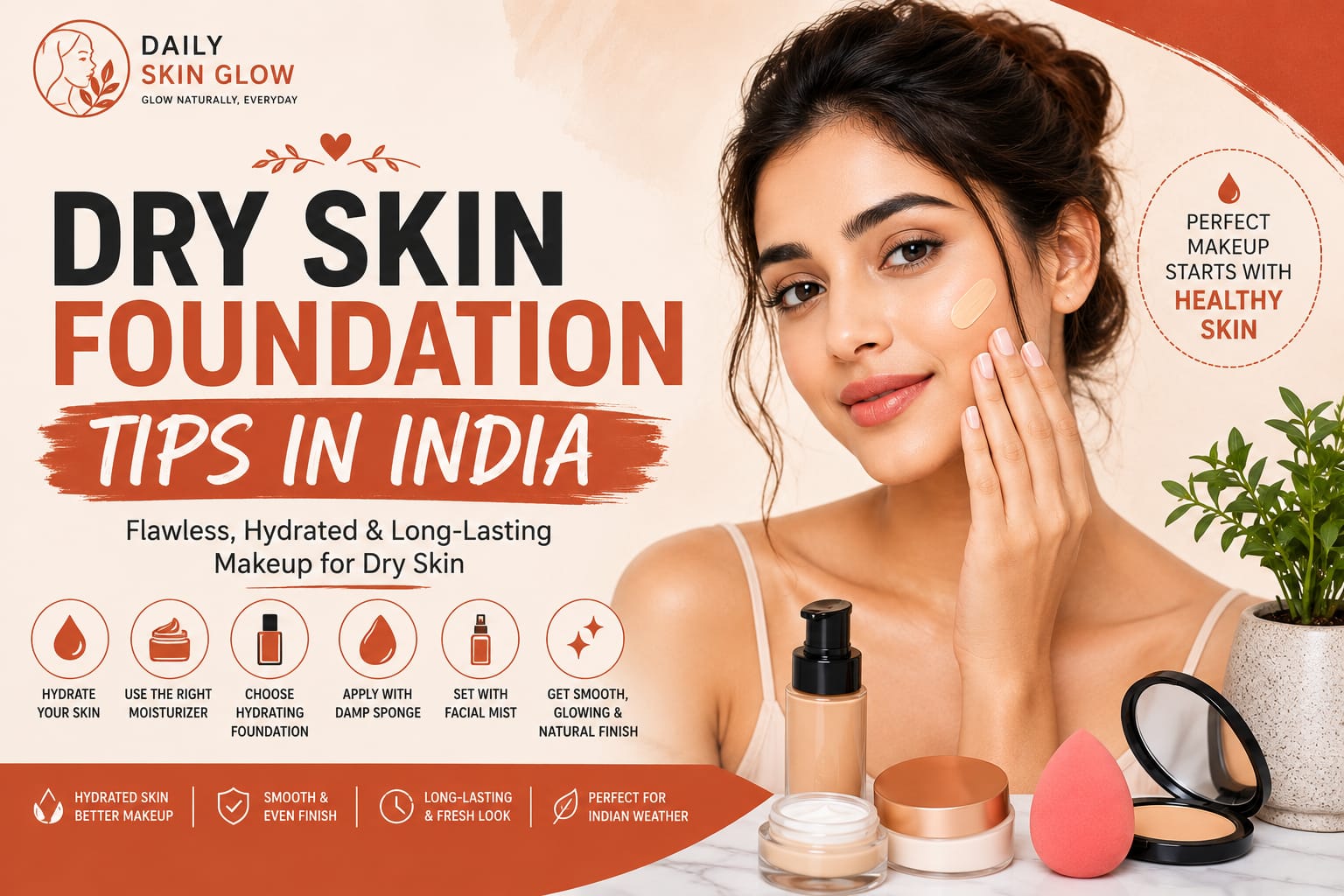 10 best dry skin foundation tips in india