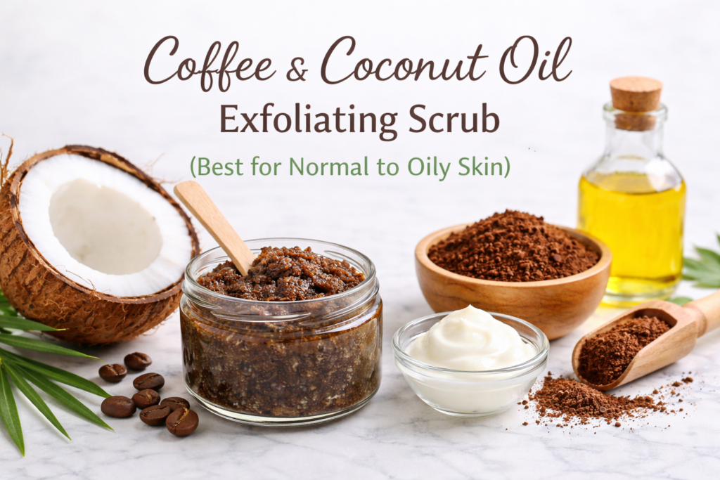Coffee & Coconut Oil Exfoliating Scrub (Best for Normal to Oily Skin)