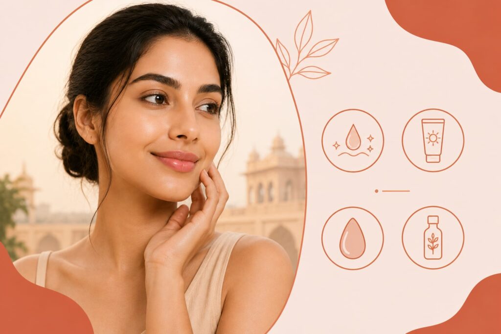 Dry skin foundation tips for indian weather.