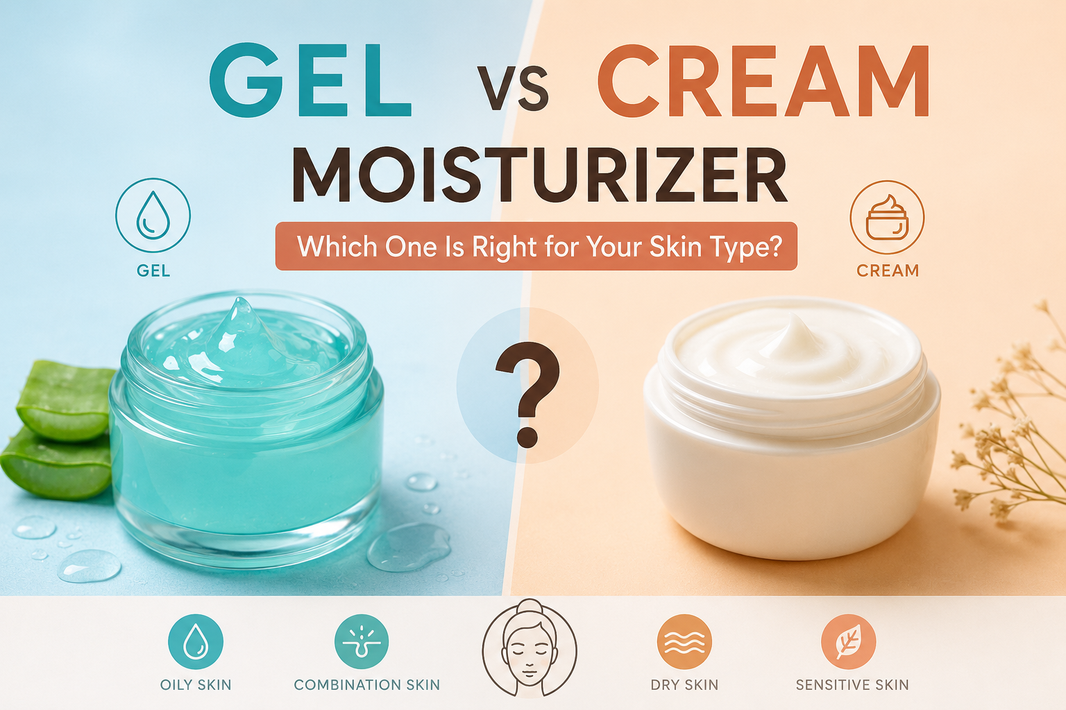 Gel vs Cream Moisturizer