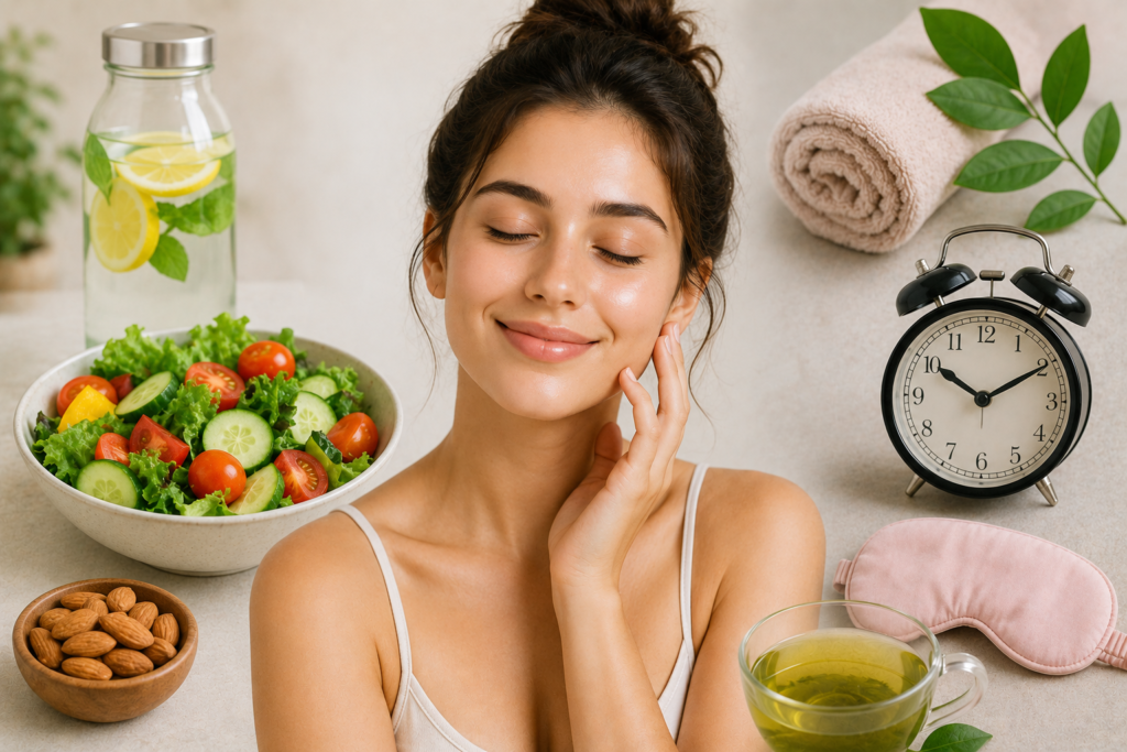 Healthy habits for naturally glowing skin