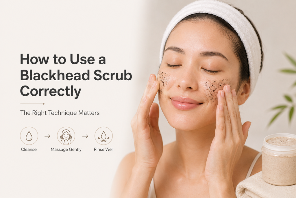 How to Use a Blackhead Scrub Correctly (The Right Technique Matters)