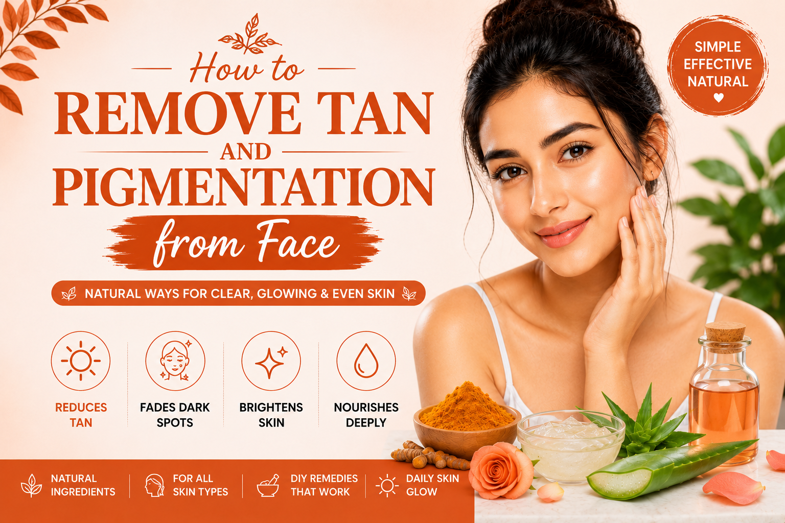 how to remove tan and pigmentation for Indian skin