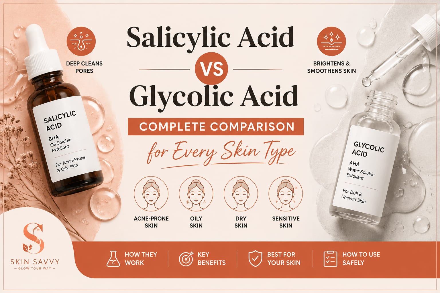 Salicylic Acid vs Glycolic Acid