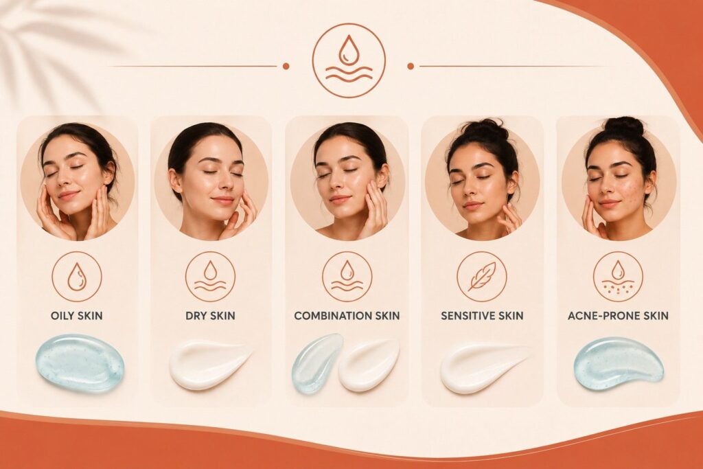 Skin type infographic