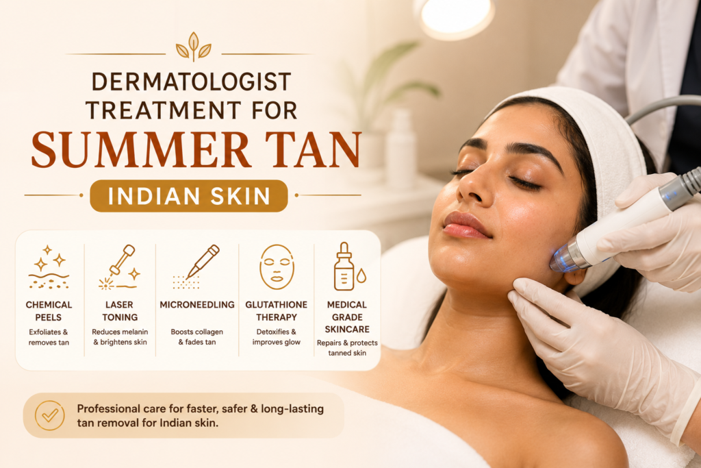 Summer tan treatment for Indian skin