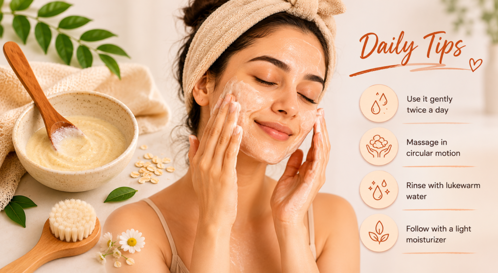 Tips for Using Your Homemade Face Cleanser Daily