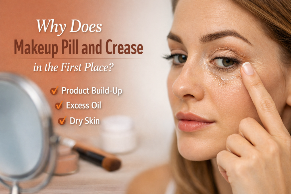 Why Does Makeup Pill and Crease in the First Place?
