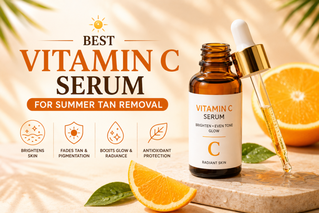 best Vitamin C serum for summer tan removal .