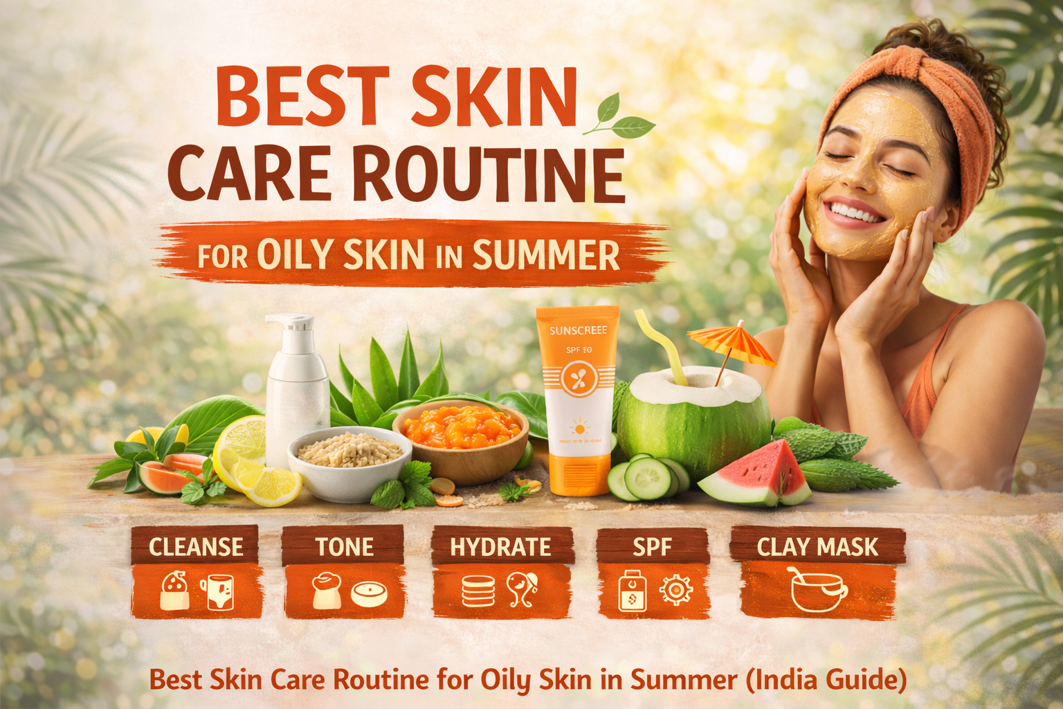 best skincare routine for oily skin in summer