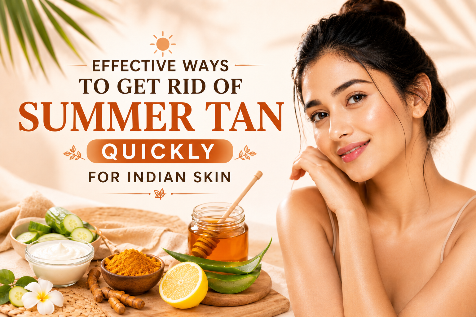 effective ways to get rid of summer tan quickly for Indian skin