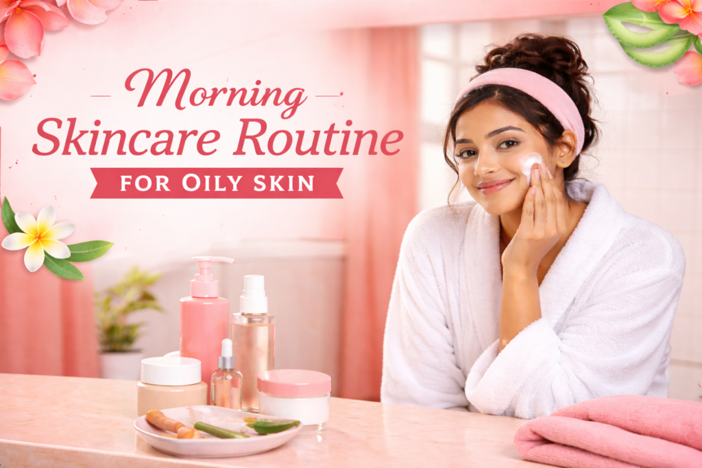 Morning skincare routine for oily skin