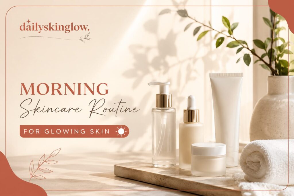 Woman cleansing face with gentle face wash for healthy glowing skin