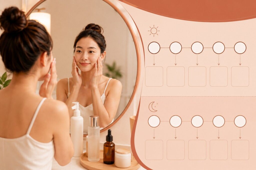 step-by-step Korean skincare routine