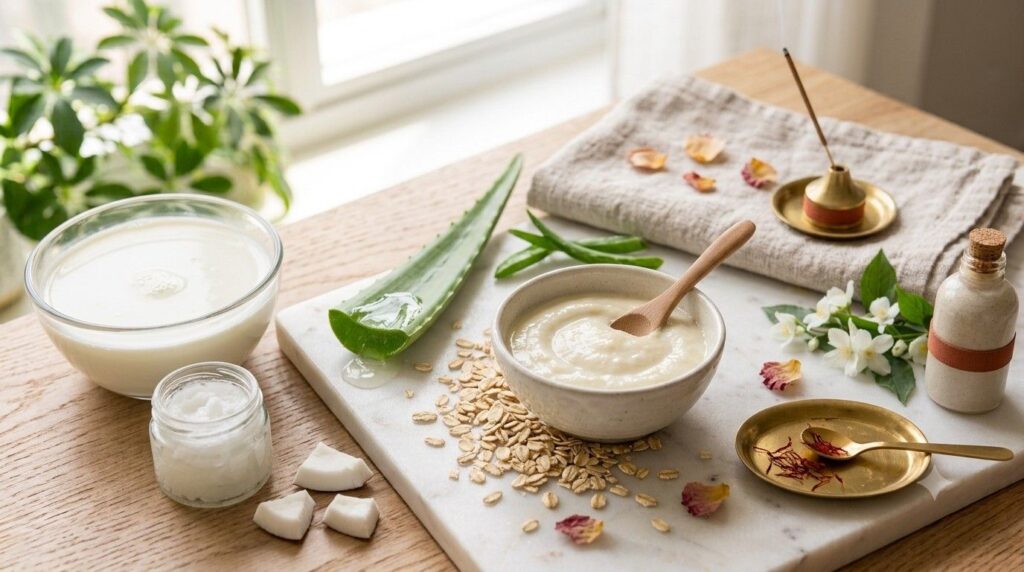 Aloe Vera and Coconut Oil Face Pack – Best for Dehydrated and Extremely Dry Skin