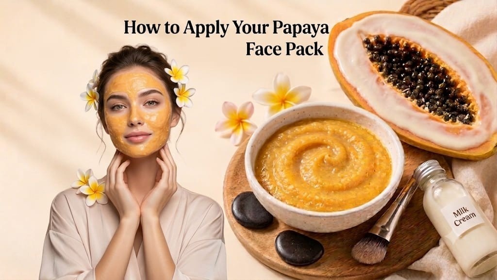 How to Apply Your Papaya Face Pack