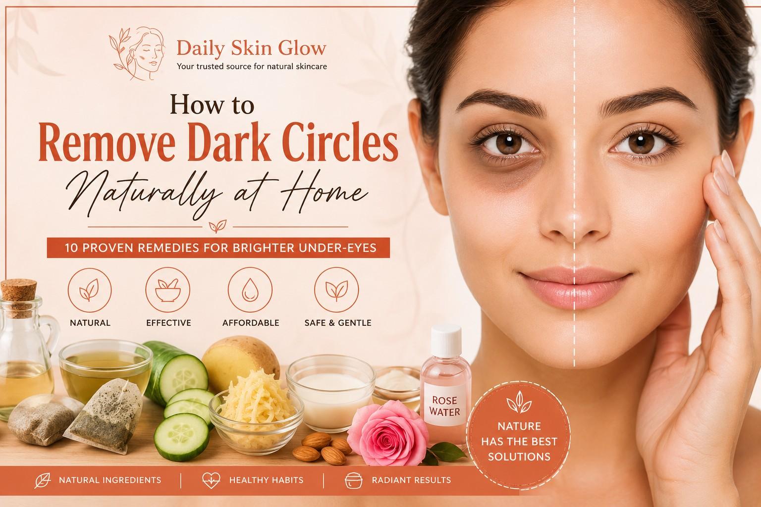 How to Remove Dark Circles Naturally at Home