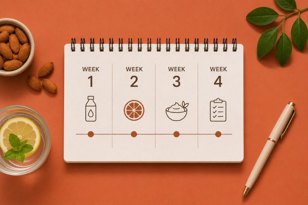 "A Realistic 4-Week Approach (Not a Crash Diet)"