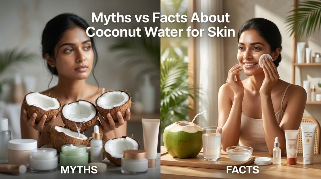 Myths vs Facts About Coconut Water for Skin
